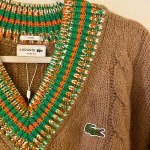 Lacoste Wool V-Neck Sweater